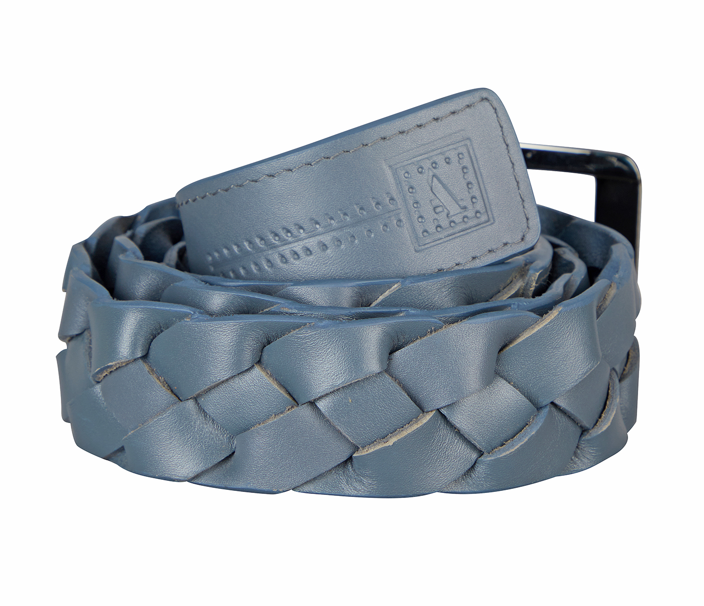 BL182-Men's stylish belt in Genuine Leather- - Grey