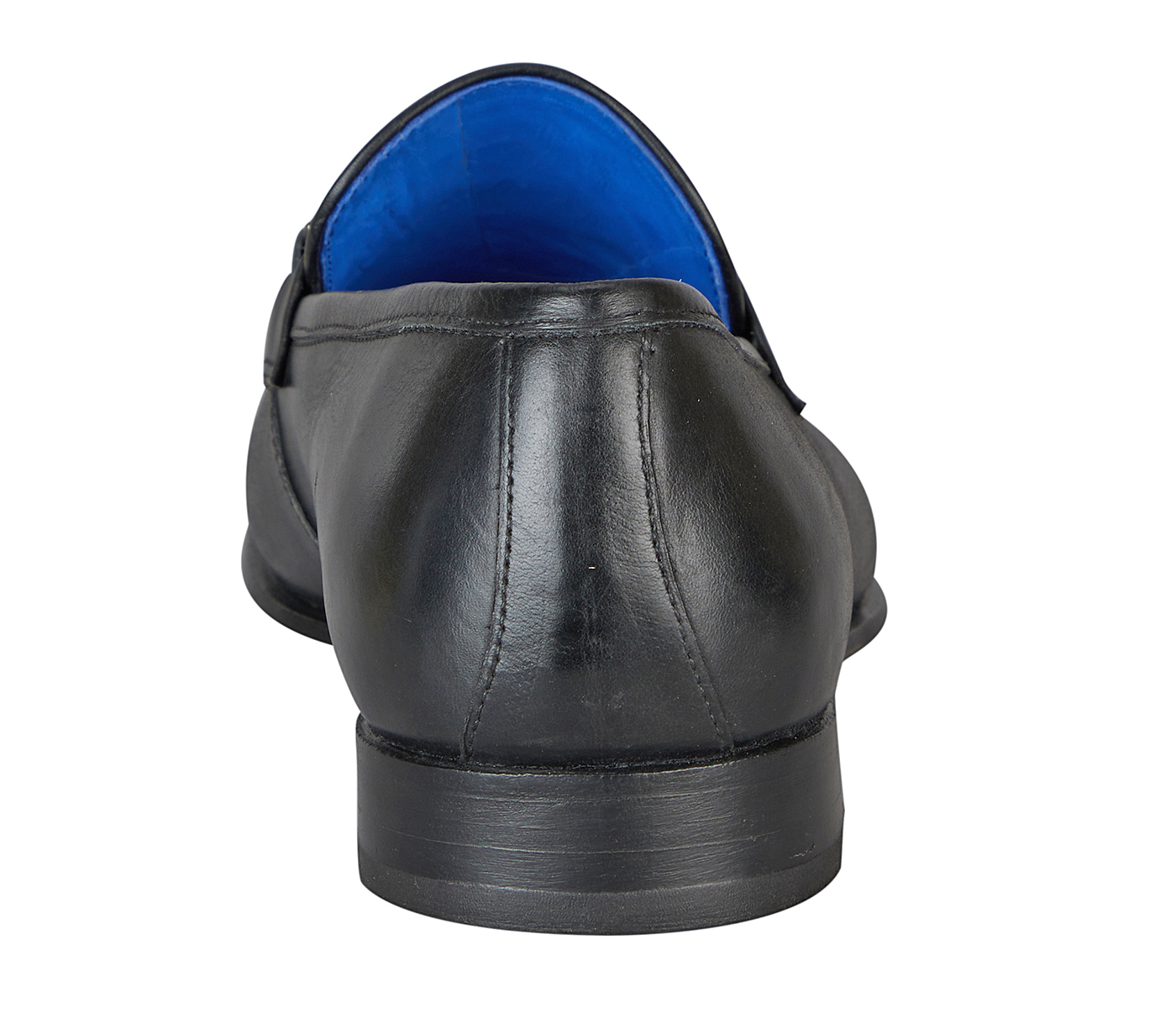 PF52-Adamis Pure Leather Footwear For Men- - Black/Blue