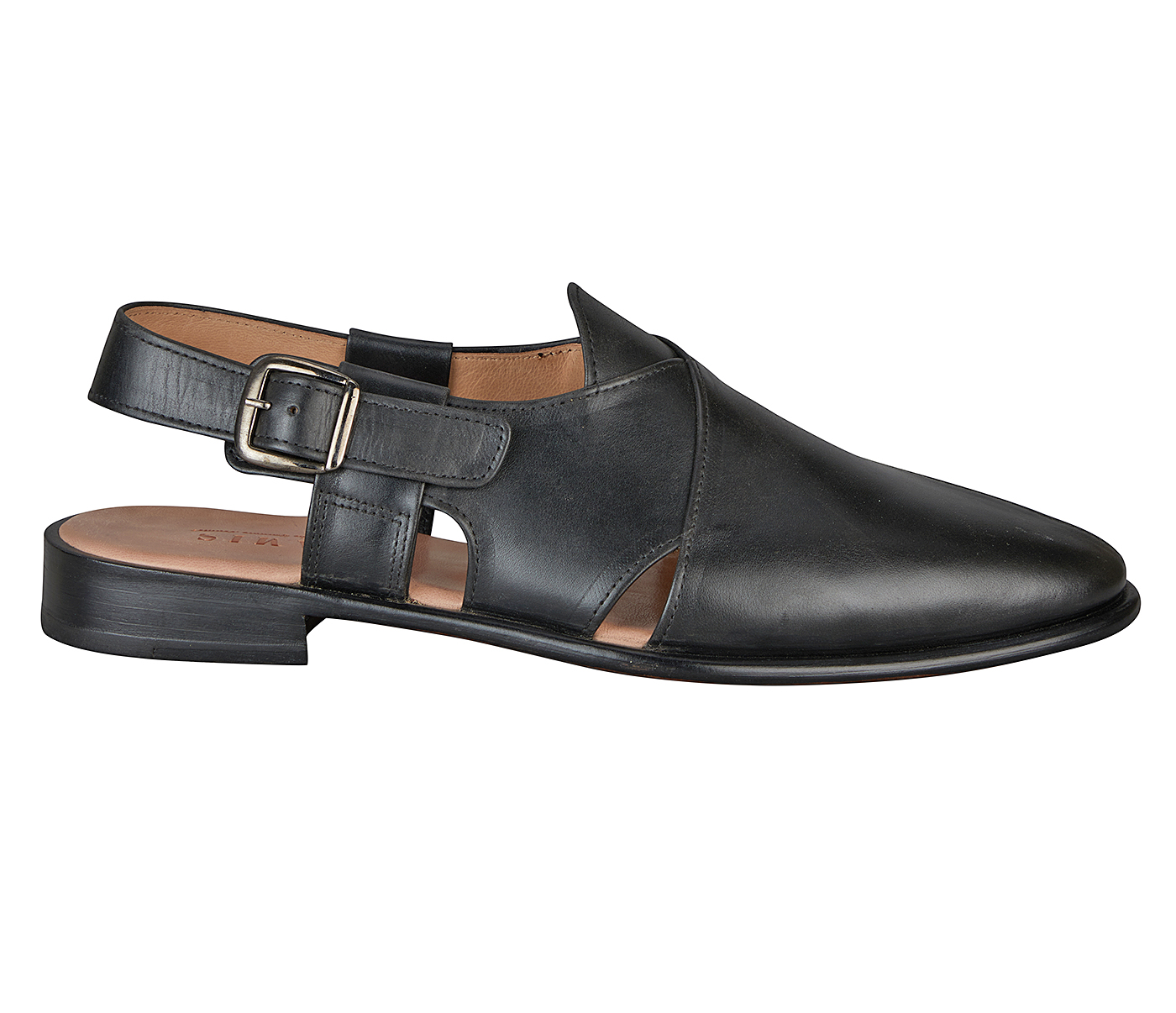 PF53-Adamis Pure Leather Footwear For Men- - Black