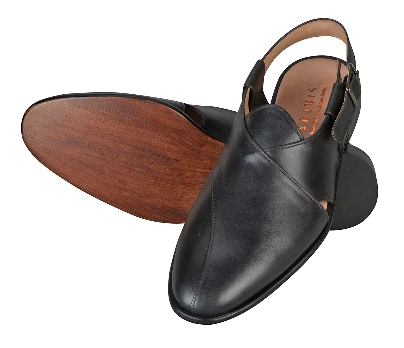 PF53-Adamis Pure Leather Footwear For Men- - Black