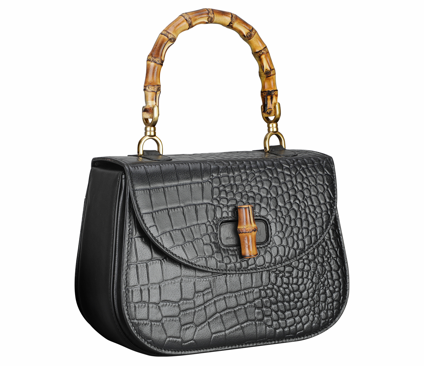 B932-Paulina Evening Bag In Genuine- - Black