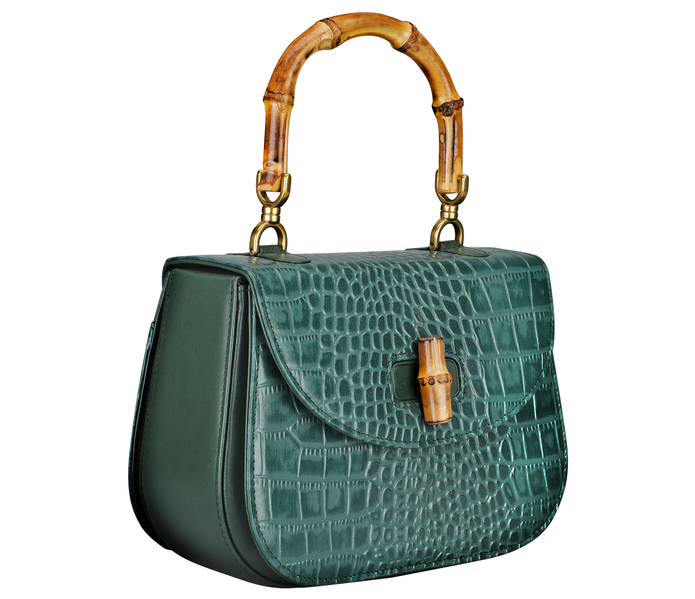 B932-Paulina Evening Bag In Genuine- - Green