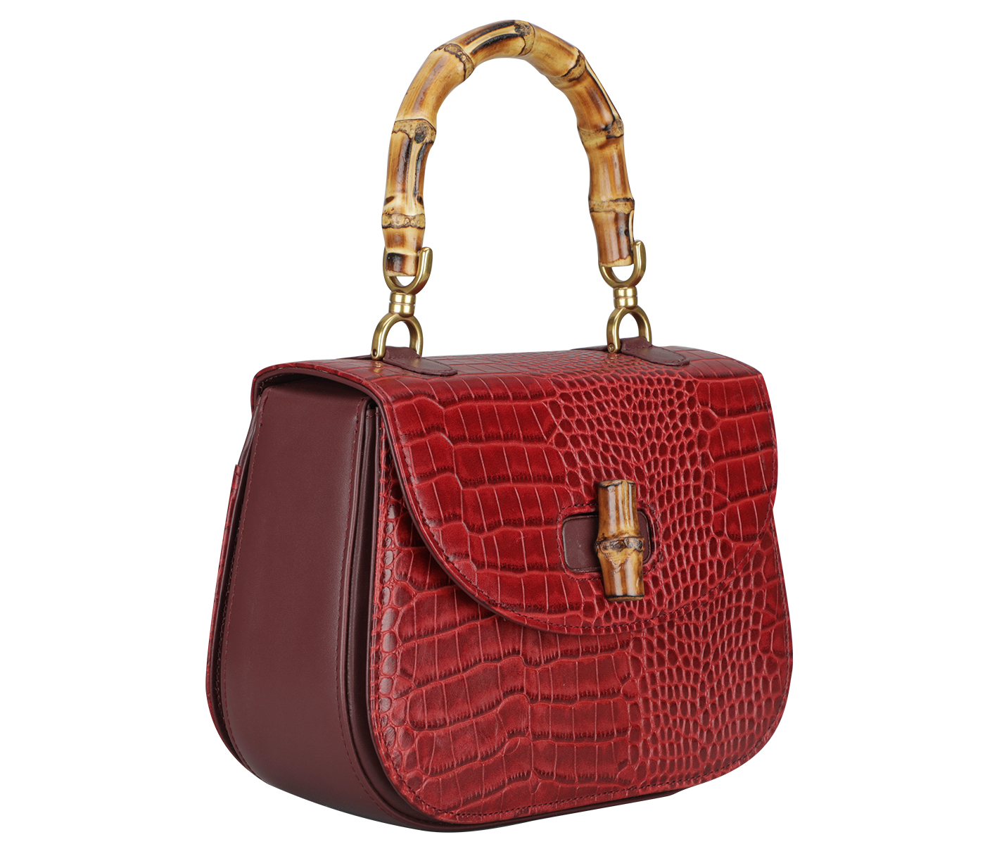 B932-Paulina Evening Bag In Genuine- - Red