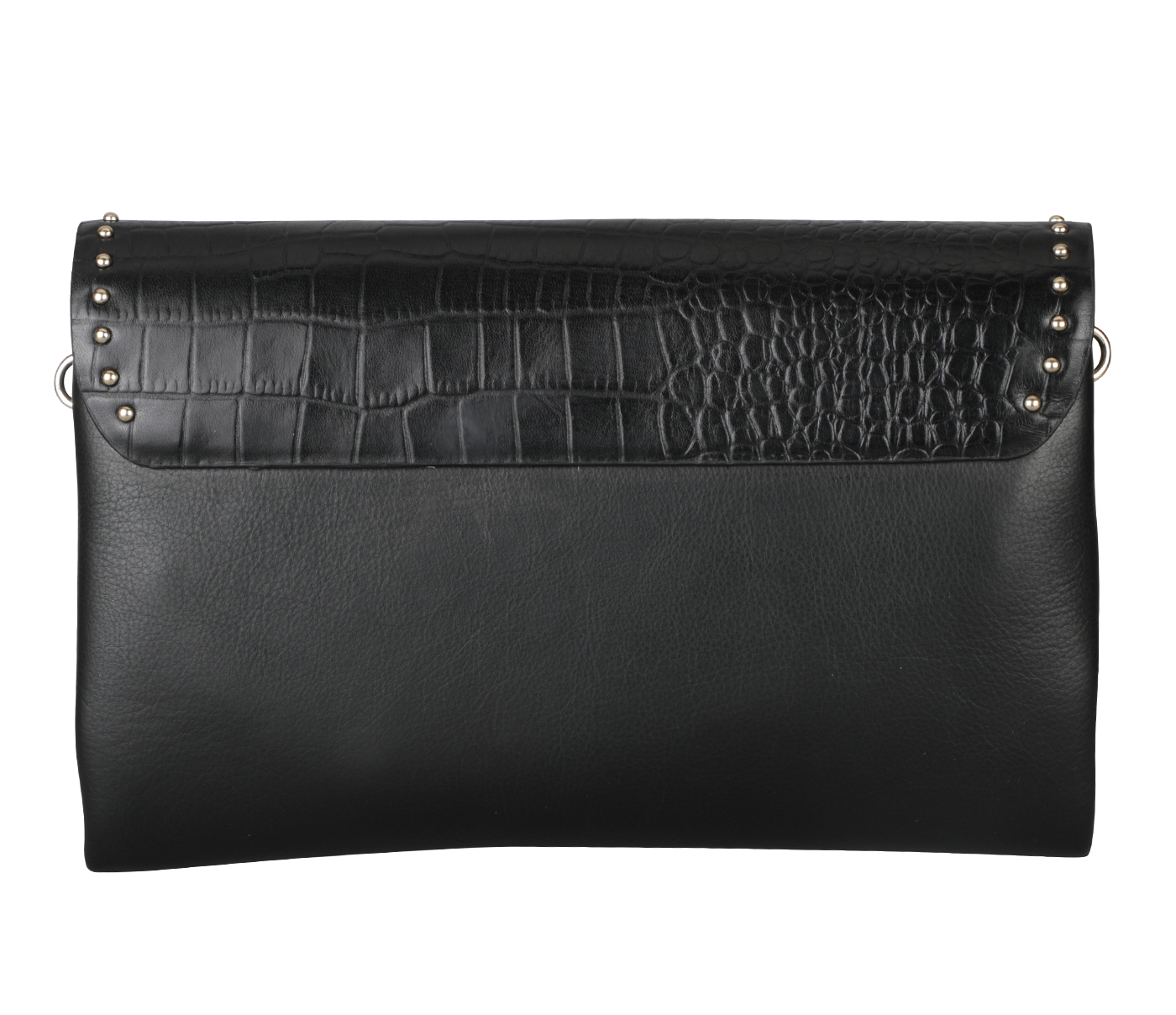 B933-Florencia Evening Clutch Cum Sling Bag- - Black