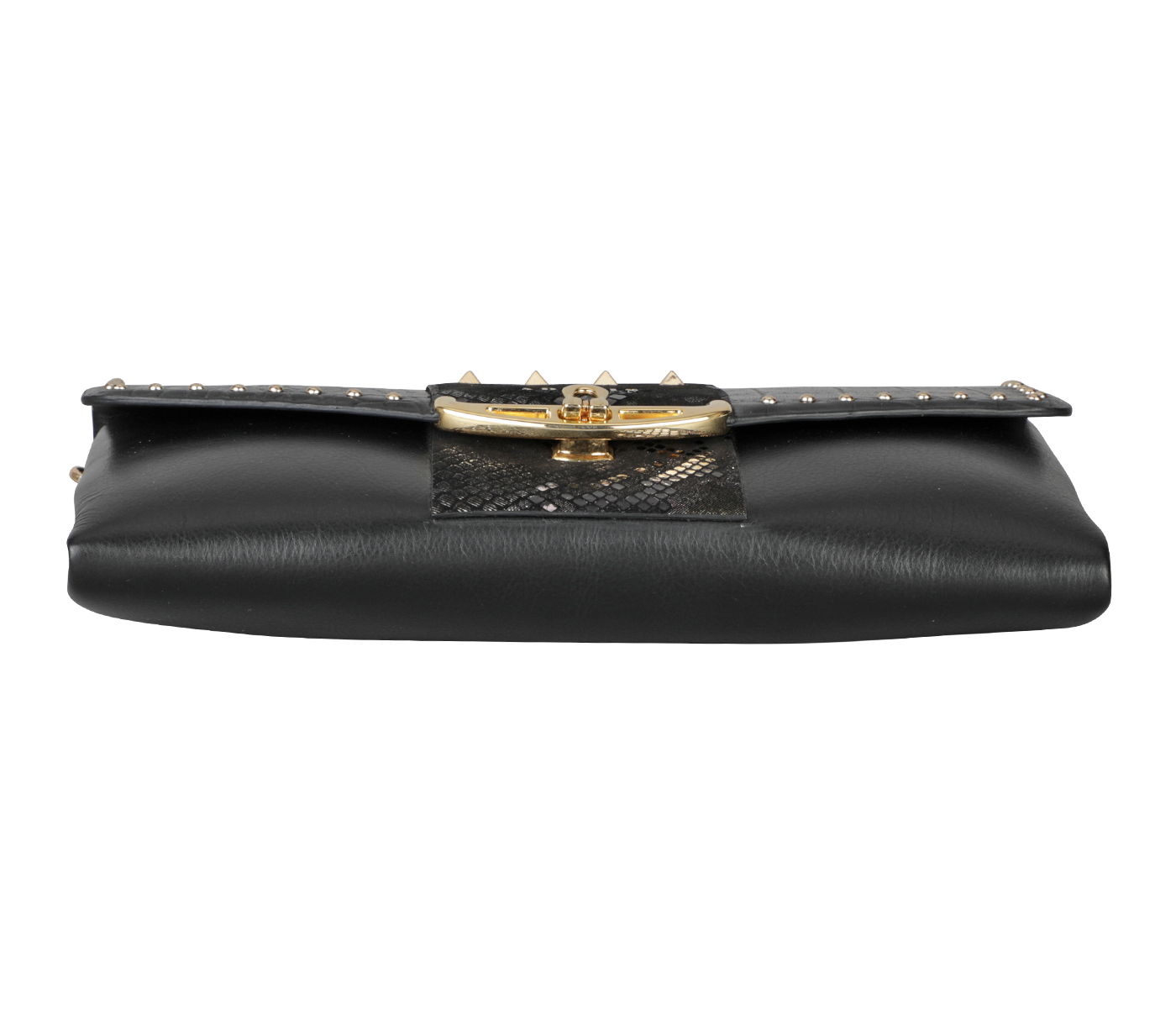 B933-Florencia Evening Clutch Cum Sling Bag- - Black