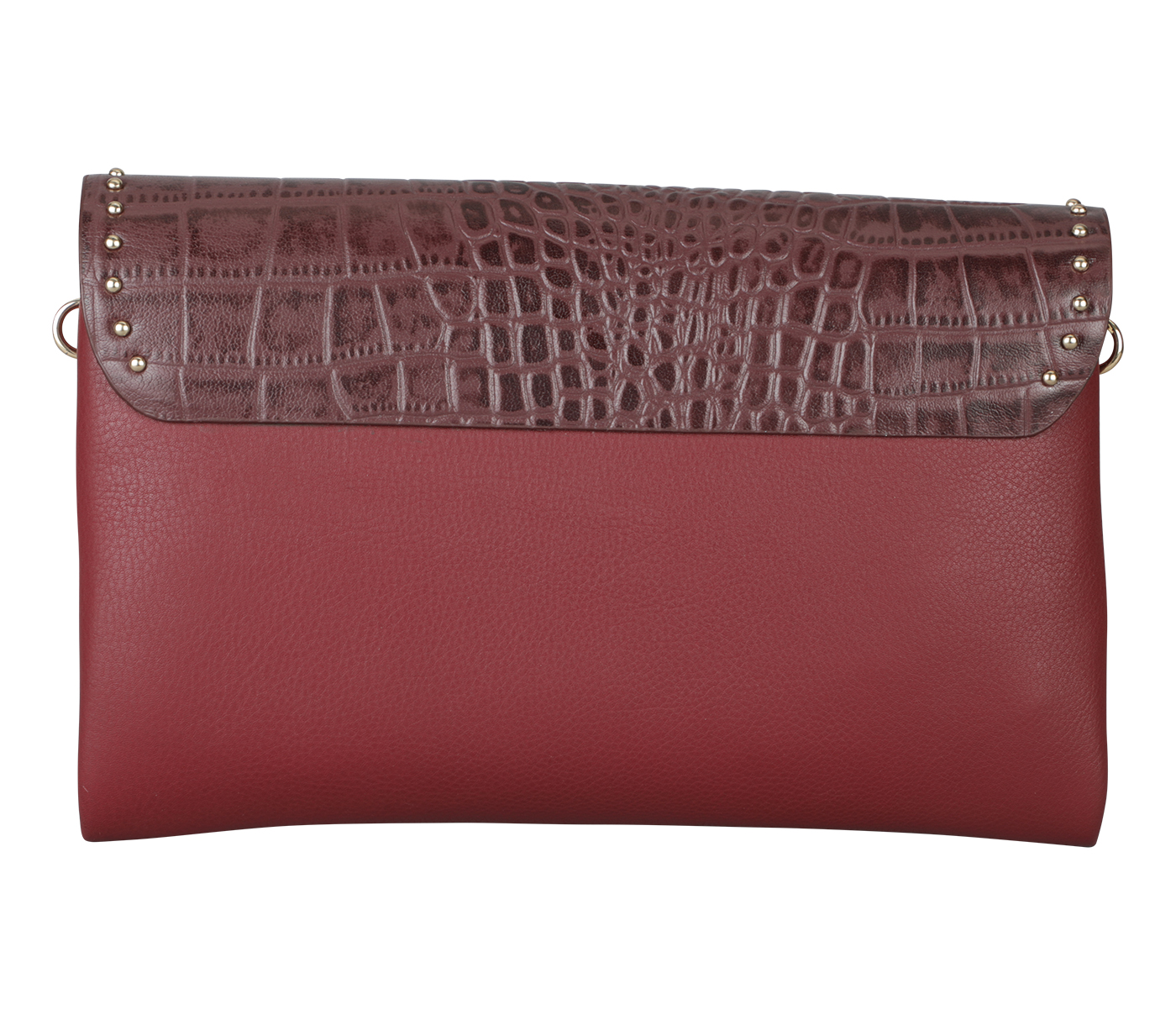 B933-Florencia Evening Clutch Cum Sling Bag- - Wine