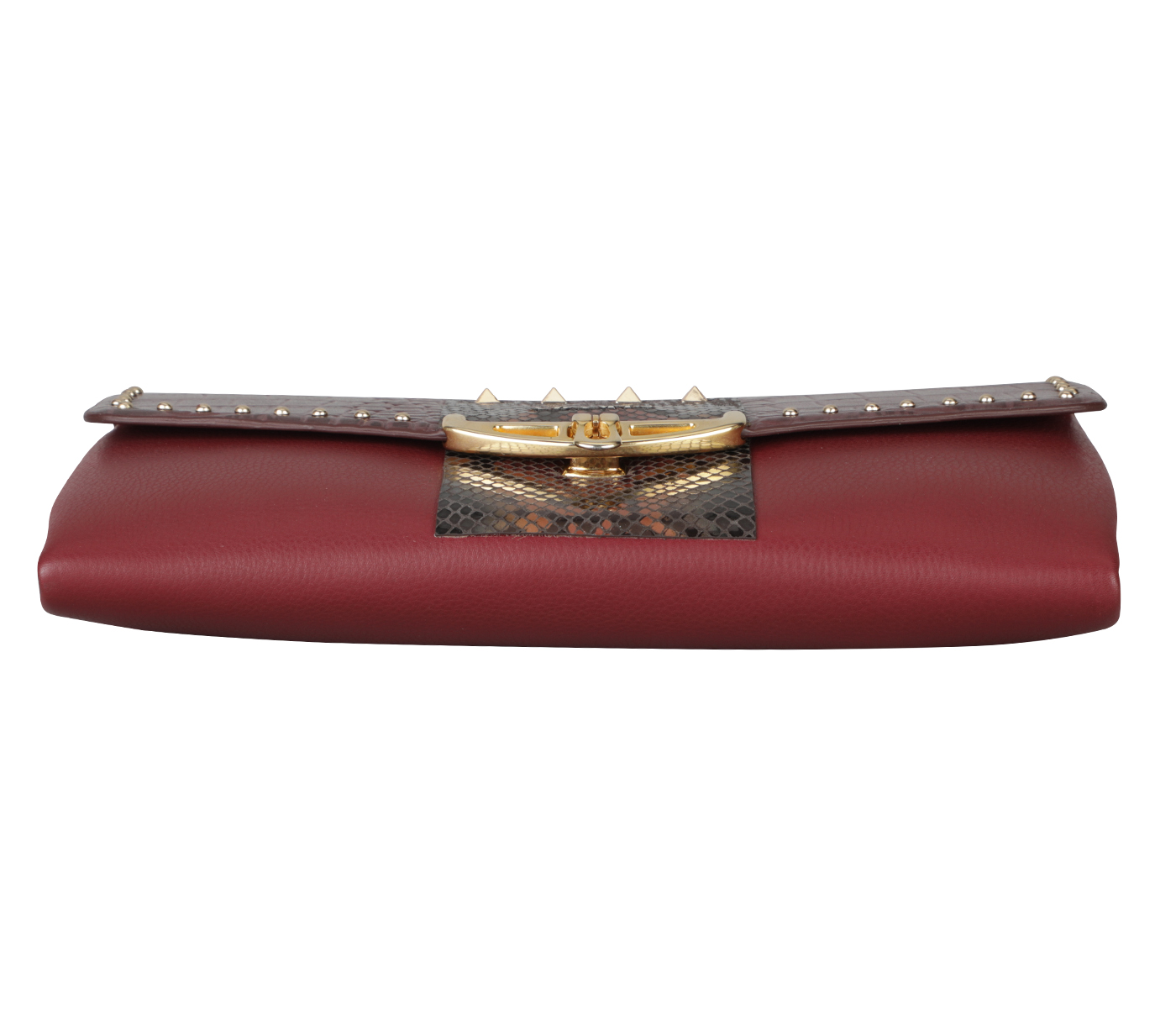 B933-Florencia Evening Clutch Cum Sling Bag- - Wine