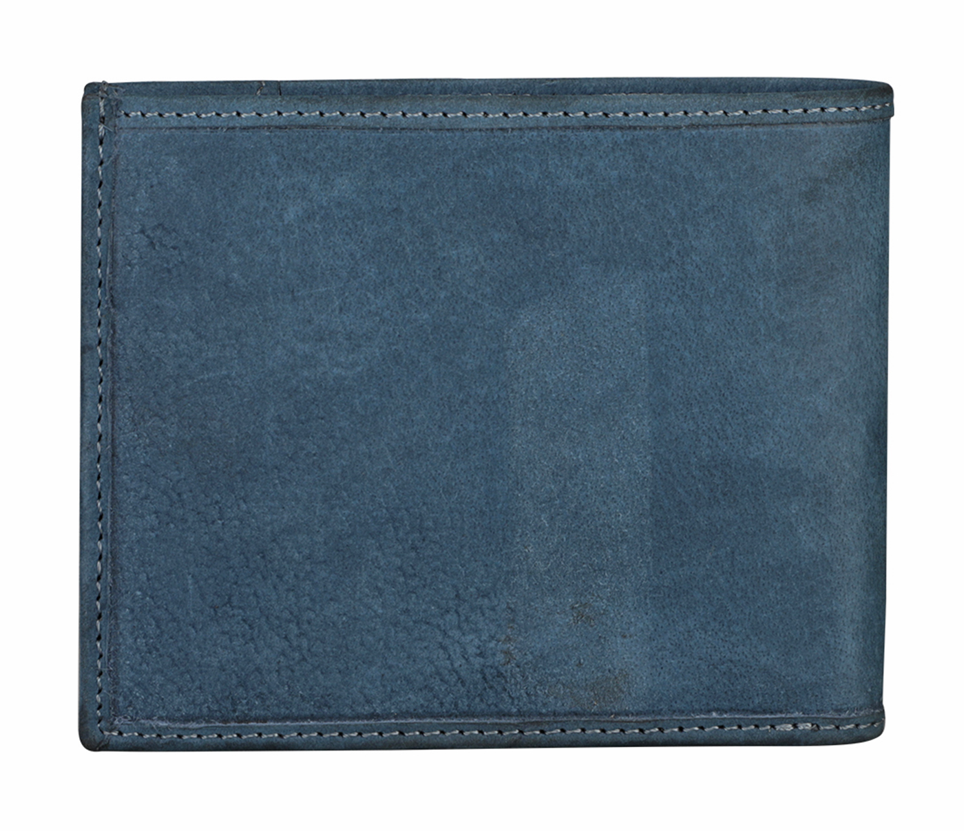 W370-Alvaro Mens Bifold Wallet In Genuine- - Blue