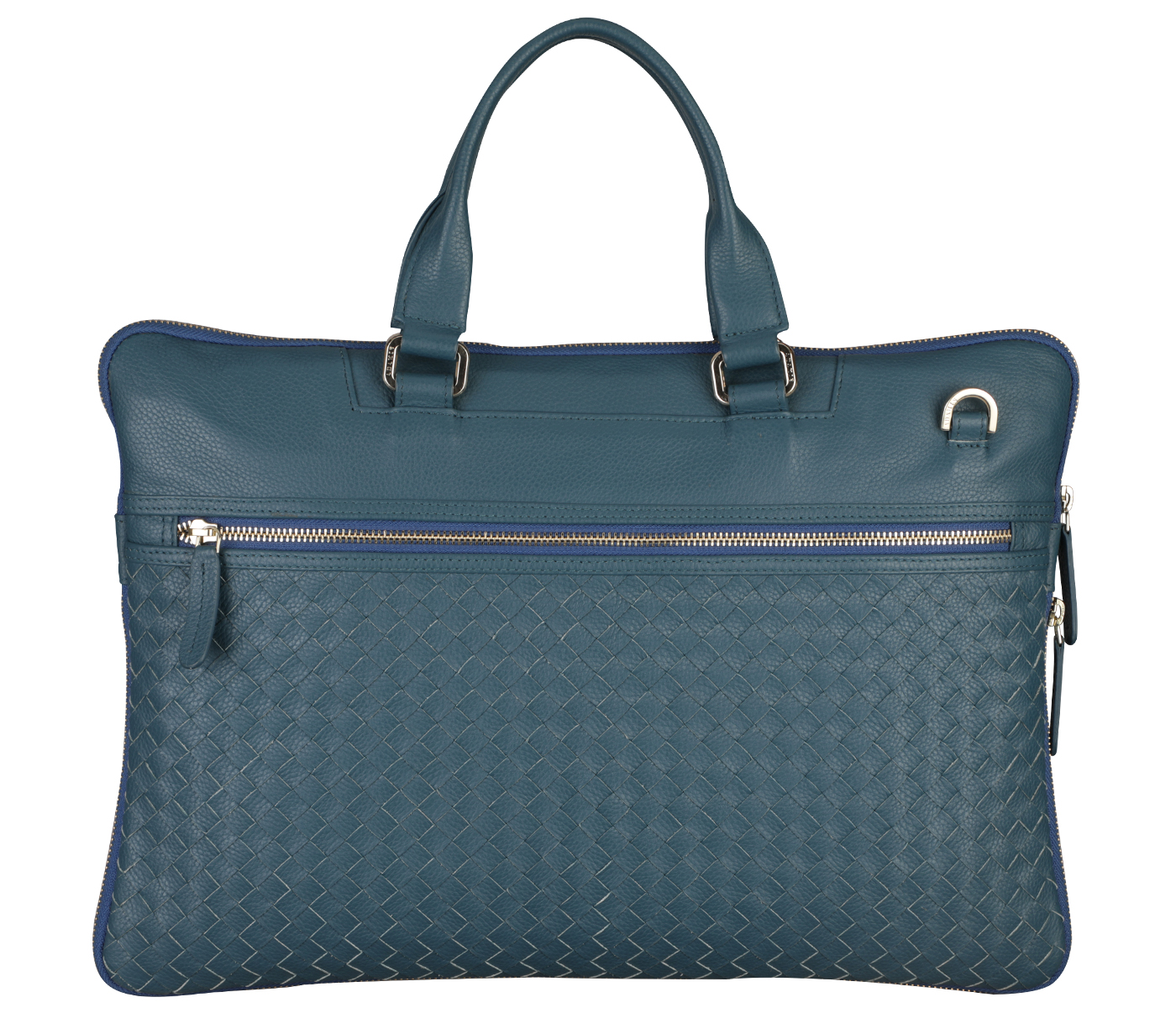 LC46-Victor Laptop, Portfolio Office Executive Bag In Genuine- - Denimblue