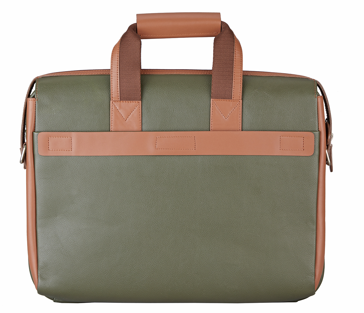 LC27-Henry-Laptop Office Executive Bag In Genuine Leather - GRN-TAN