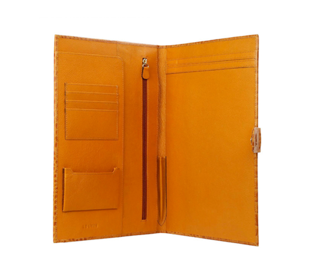 F24-Vasco-Sleek conference folder in Genuine Leather - Tan