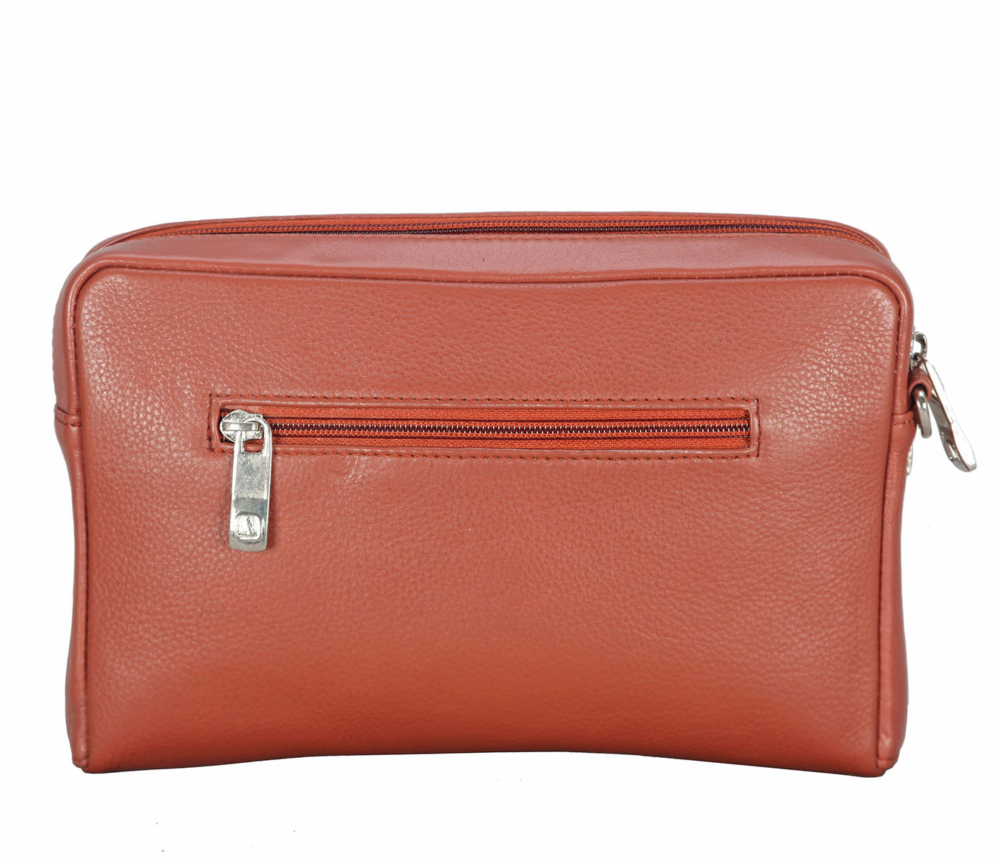 P20-Fernando-Men's bag cum travel pouch in Genuine Leather - Tan
