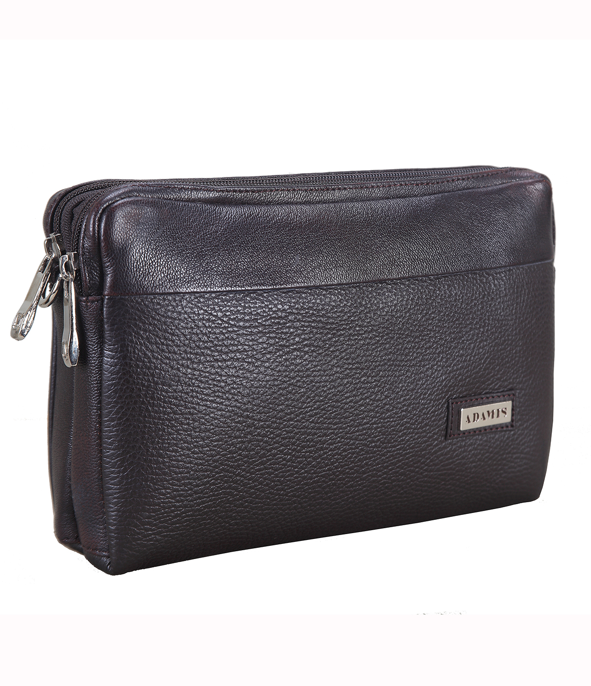 Bag-Fernando-Men's bag cum travel pouch in Genuine Leather - Brown