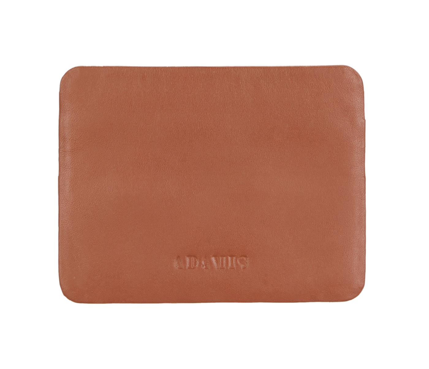 VW7--Ultra Slim Credit Card Case in Genuine Leather - Tan