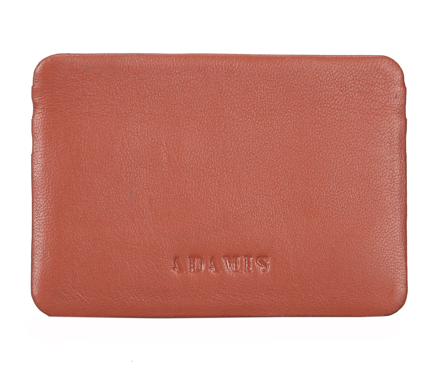 VW8--Ultra Slim card Case in Genuine Leather - Tan
