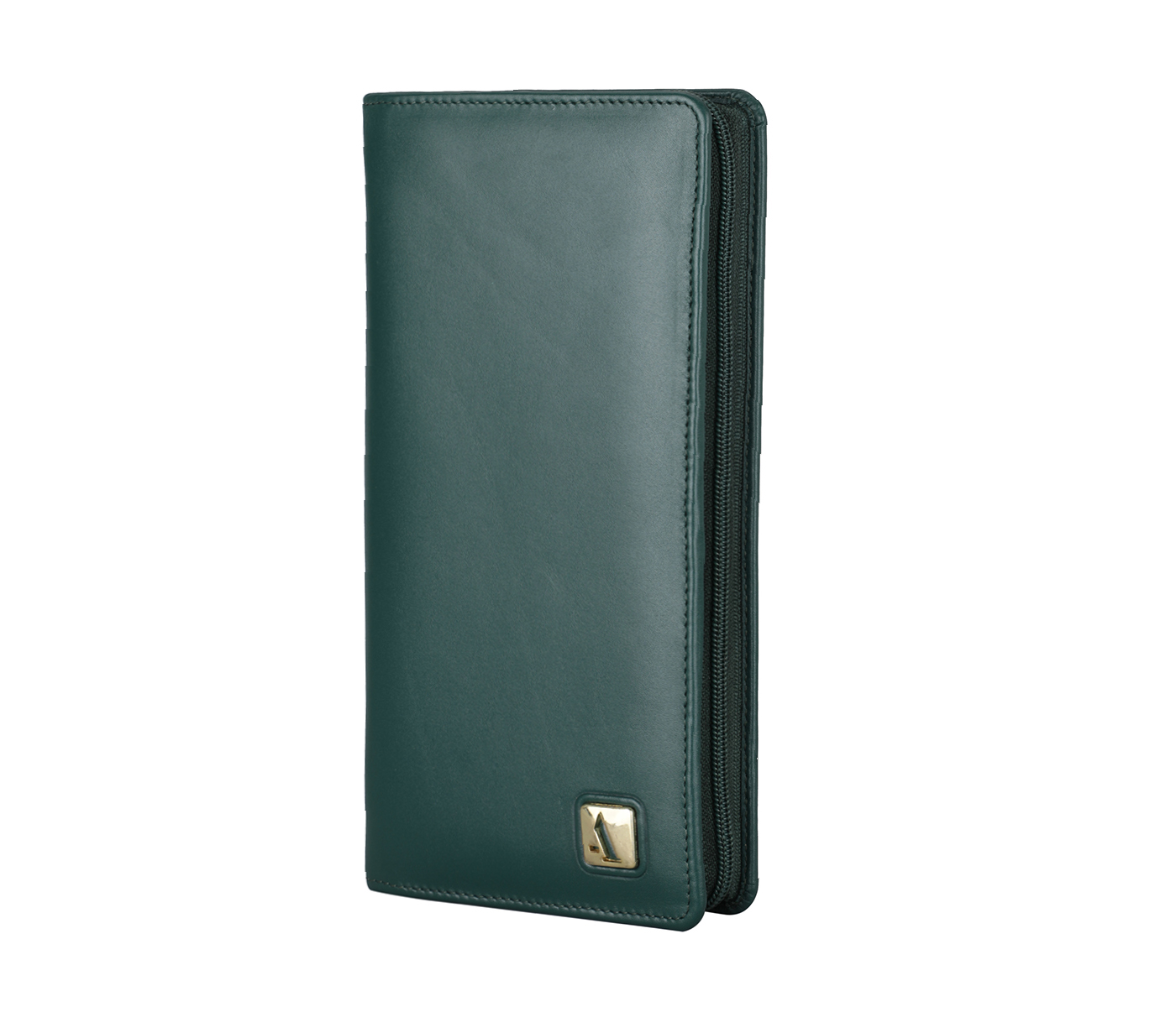 W13-Pablo-Travel Document Wallet In Genuine Leather - Green