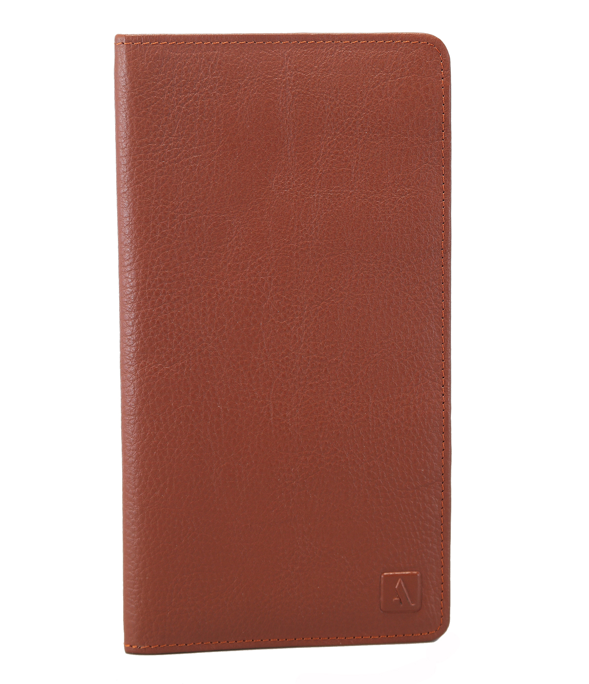 W85-Rafel-Travel Document Wallet In Genuine Leather - Tan