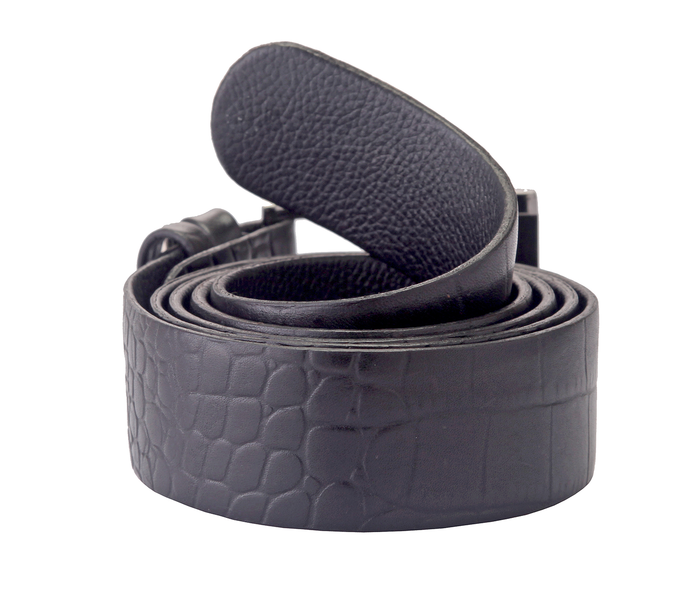 Belt--Men's Formal wear belt in Genuine Leather - Black