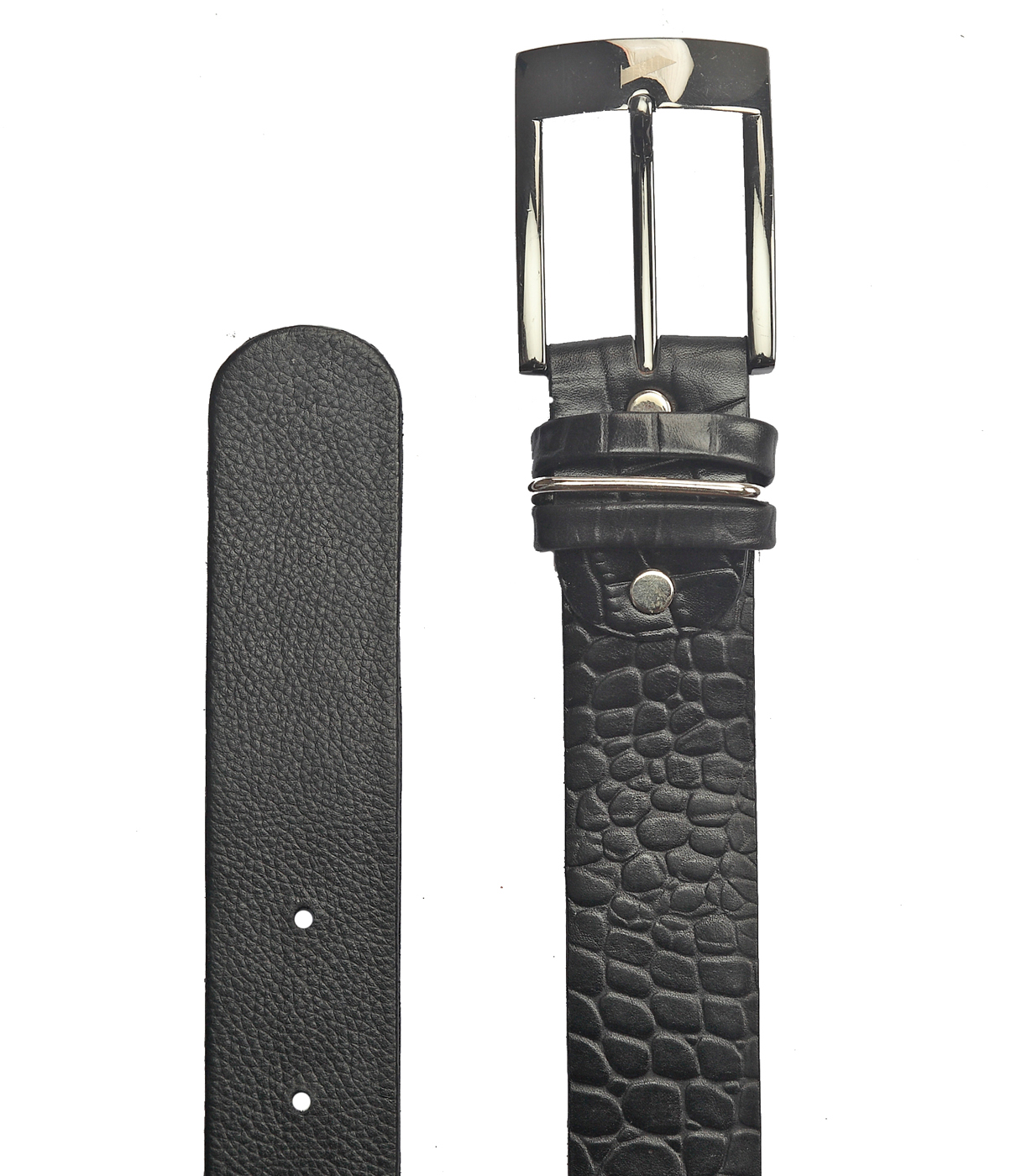 Belt--Men's Formal wear belt in Genuine Leather - Black