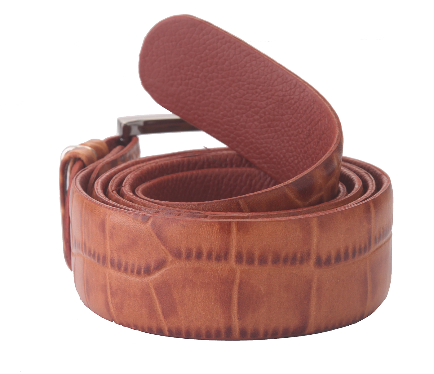 BL121--Men's Formal wear belt in Genuine Leather - Tan