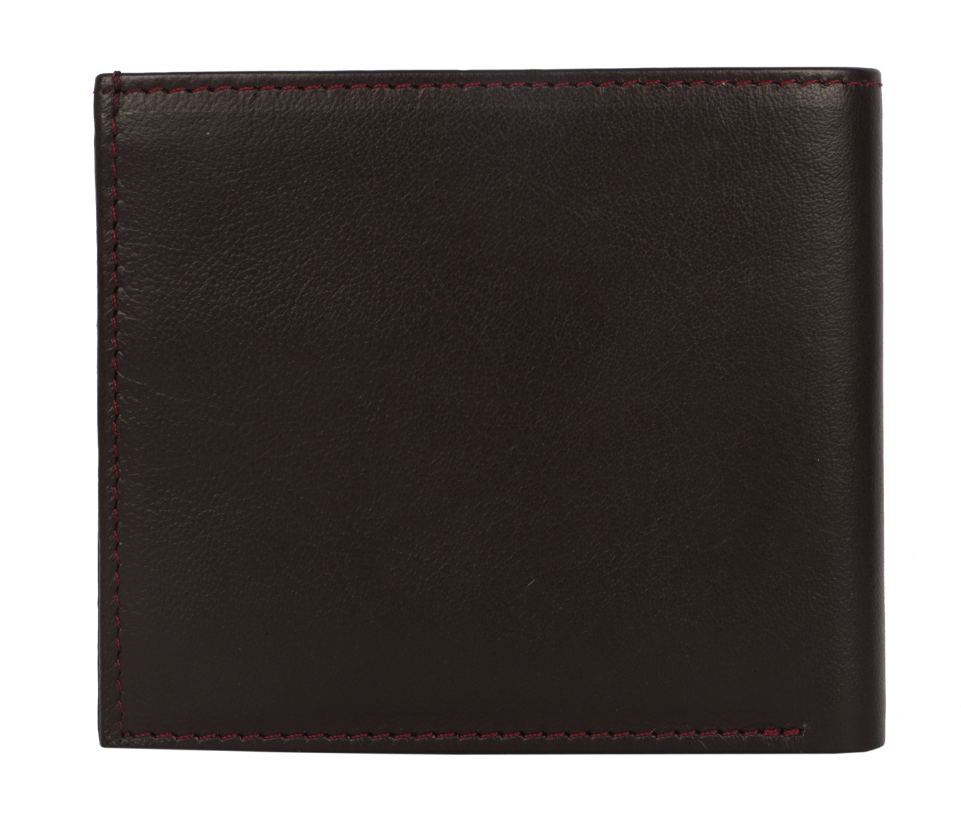 W41-Daniel-Men's bifold wallet with card pockets in Genuine Leather - Wine