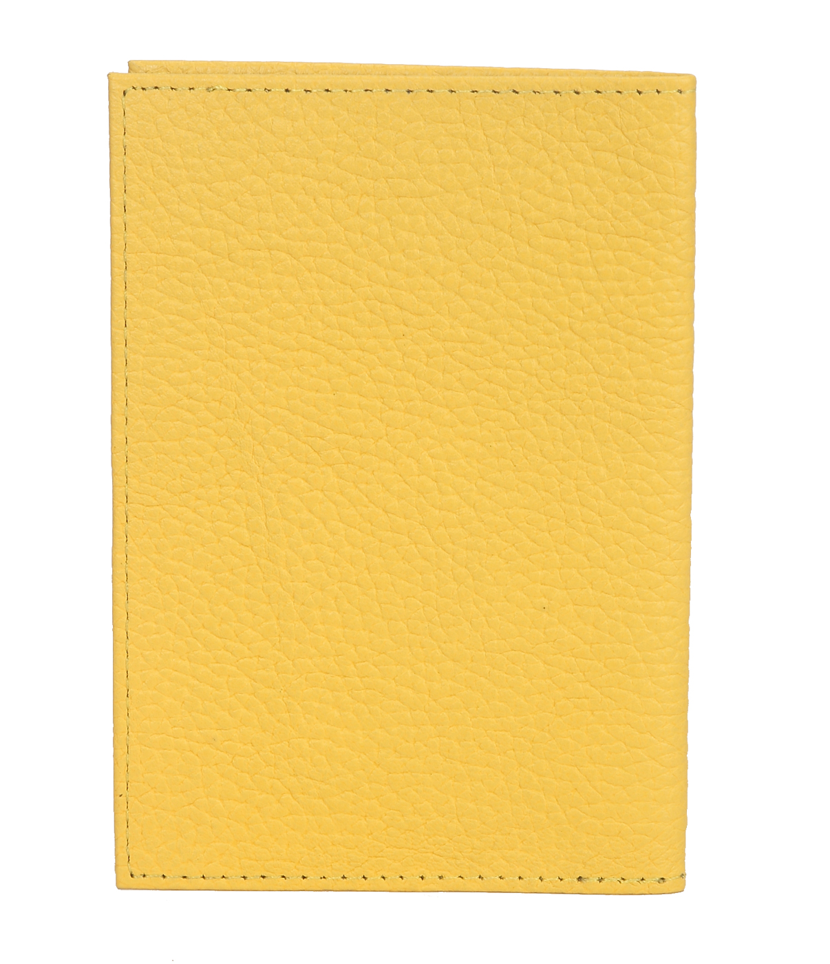 W251--Passport cover in Genuine Leather - Yellow