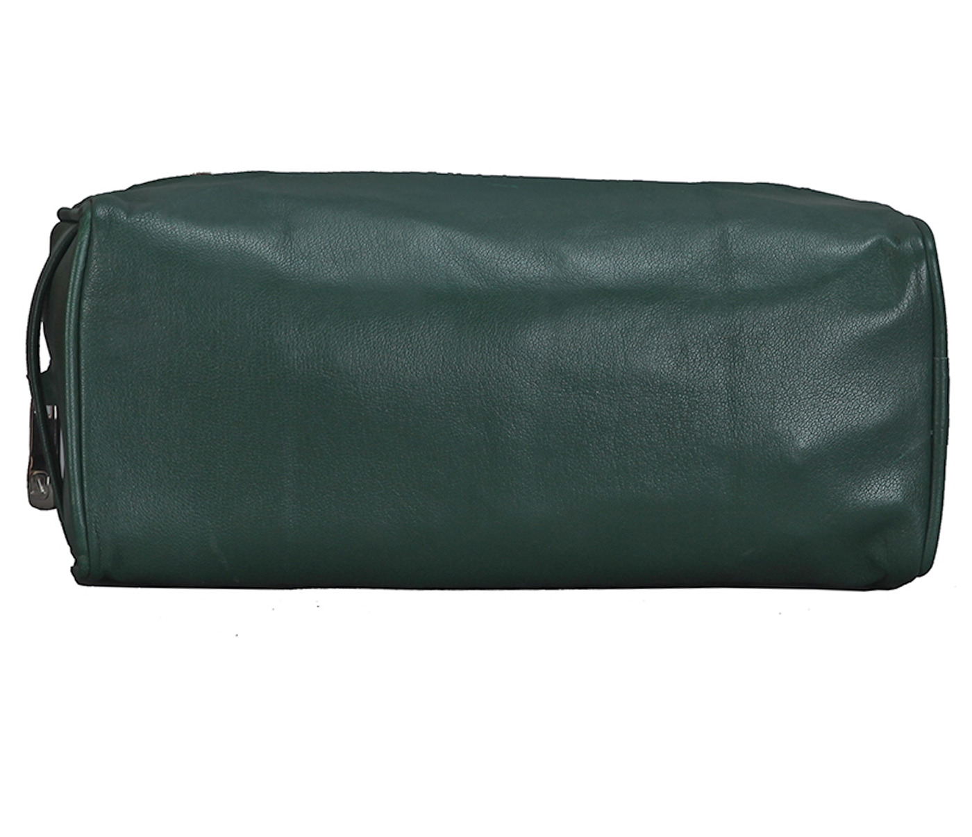Travel Essential--Unisex Wash & Toiletry travel Bag in Genuine Leather - Green