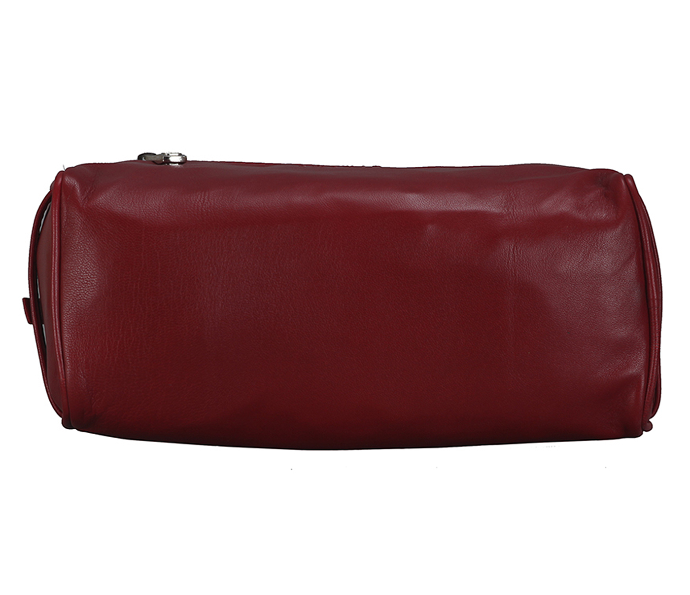 SC1--Unisex Wash And Toiletry Travel Pouch In Genuine Leather - Red